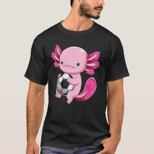 Axolotl Soccer Player Soccerlotl Mexican Salamande T-Shirt