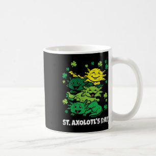 Axolotl St Patricks Day Cute Animal Shamrock Clove Coffee Mug