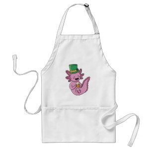 Axolotl St Patricks Day - Irish Beer Lover Standard Apron