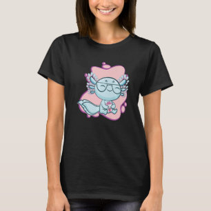 Axolotl Strawberry Milk Ambystoma Mexicanum Walkin T-Shirt