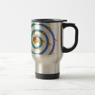 Axolotl Strudel Blau Travel Mug