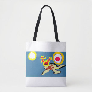Axolotl summer tote bag