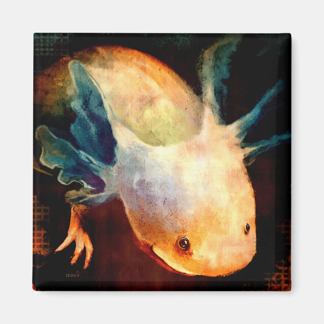 Axolotl Sun Magnet (Front)