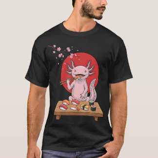 Axolotl Sushi Anime Vintage Japanese Food Lover T-Shirt