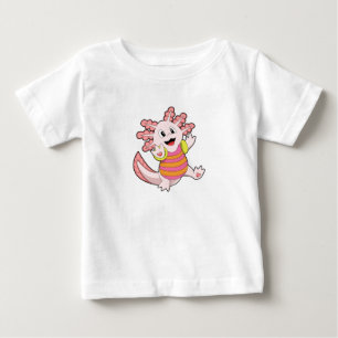 Axolotl Swimming Baby T-Shirt