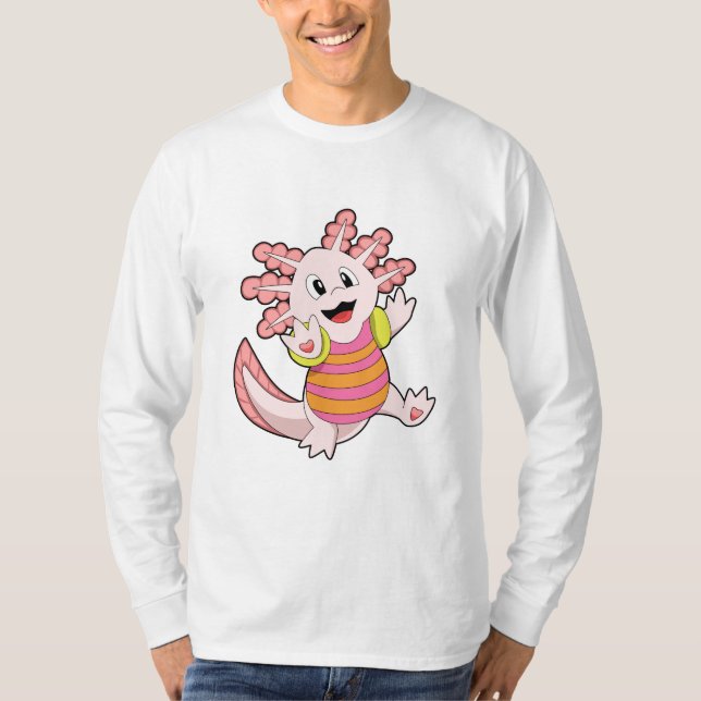 Axolotl Swimming T-Shirt (Front)