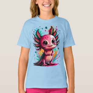 Axolotl T-Shirt Cute Axolotl Colourful Salamander