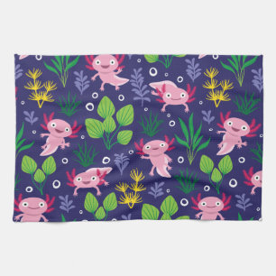 Axolotl Tea Towel