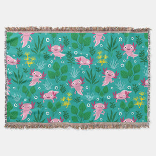 Axolotl Throw Blanket