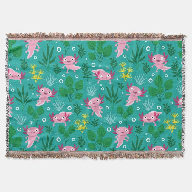Axolotl Throw Blanket (Front)