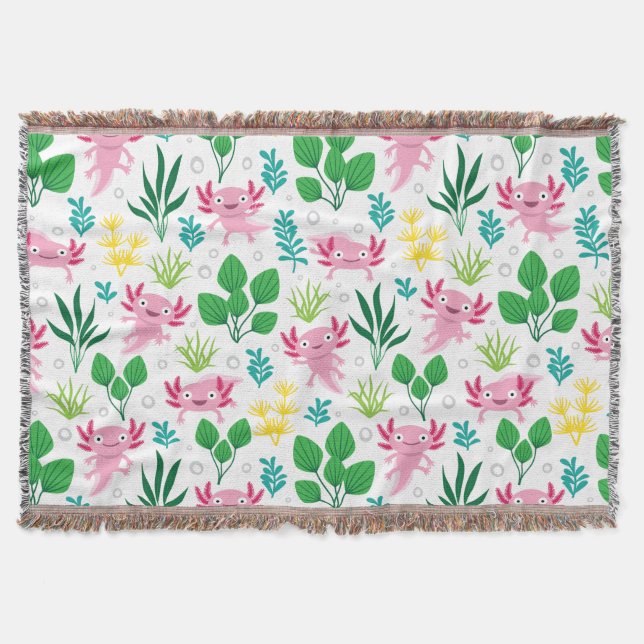 Axolotl Throw Blanket (Front)