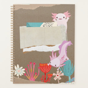 Axolotl under water  for Axolotl Lovers  Planner