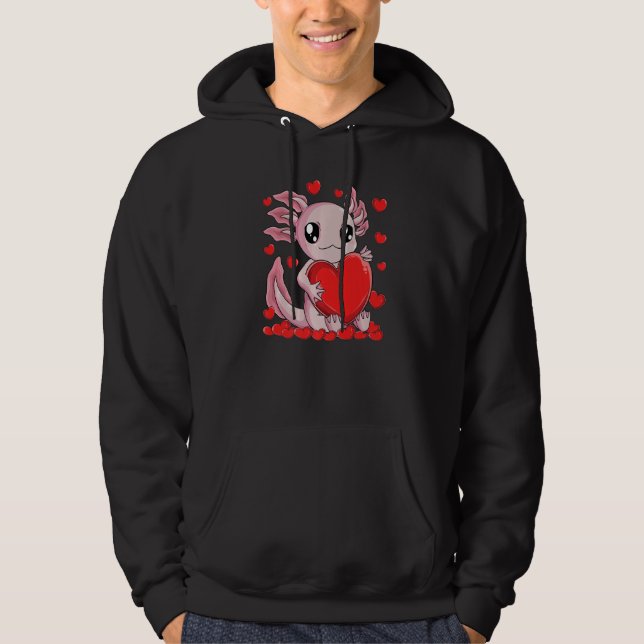 Axolotl Valentine Heart Shirt Axolotls Lover Valen (Front)