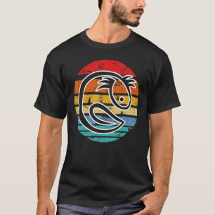 Axolotl Vintage Sunset Retro Retro Salamander Amph T-Shirt