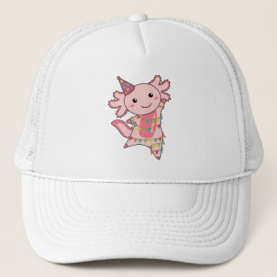 Axolotl Wishes Happy Birthday To You Axolotls Trucker Hat