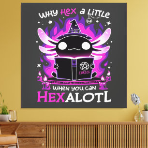 Axolotl Witching Hour - Salamandre Canvas Print