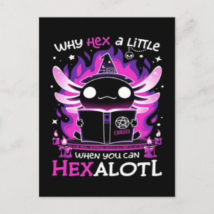 Axolotl Witching Hour - Salamandre  Holiday Postcard