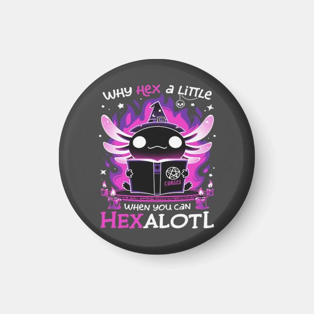 Axolotl Witching Hour - Salamandre  Magnet (Front)