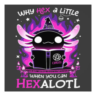 Axolotl Witching Hour - Salamandre Photo Print