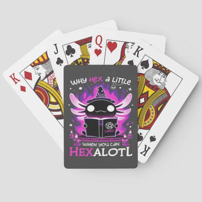 Axolotl Witching Hour - Salamandre  Playing Cards (Back)