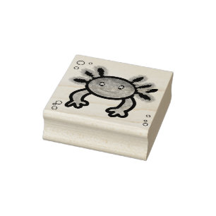 Axolotl Wood Art Stamp