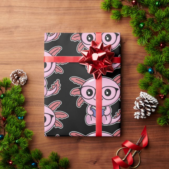 Axolotl Wrapping Paper (Holiday Gift)