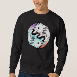 Axolotl Yin Yang Cute Mexican Walking Fish Boys G Sweatshirt