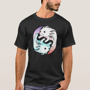 Axolotl Yin Yang  Cute Mexican Walking Fish Boys G T-Shirt