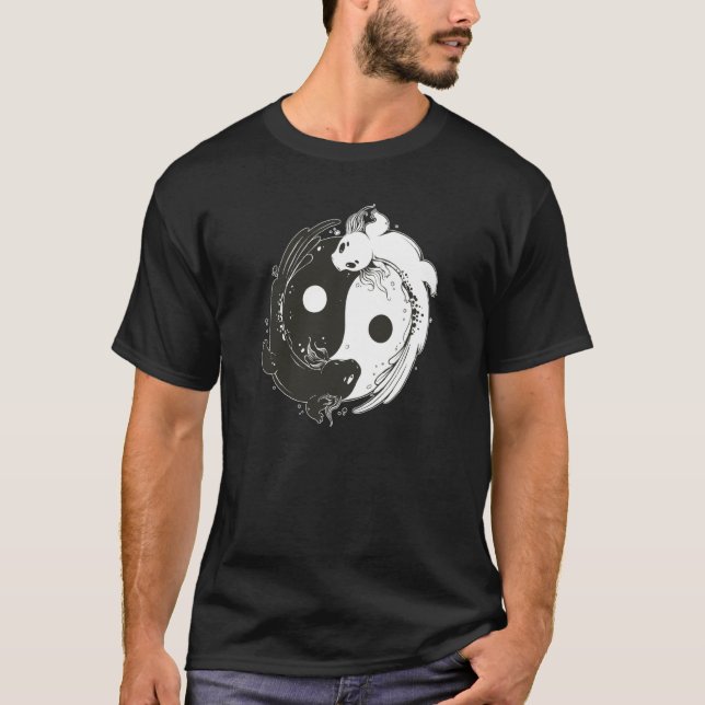 Axolotl Yin Yang for Axolotl Fans T-Shirt (Front)