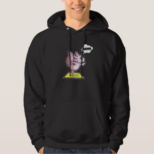 Axolotl Yoga Poses Sport Gymnastics Ohm Heartbeat Hoodie
