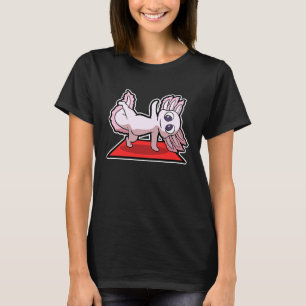 Axolotl Yoga Poses Sport Gymnastics Ohm Heartbeat T-Shirt