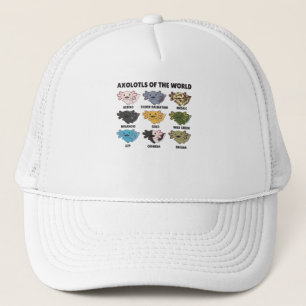 Axolotls From The World Sweet Animals Axolotl Trucker Hat