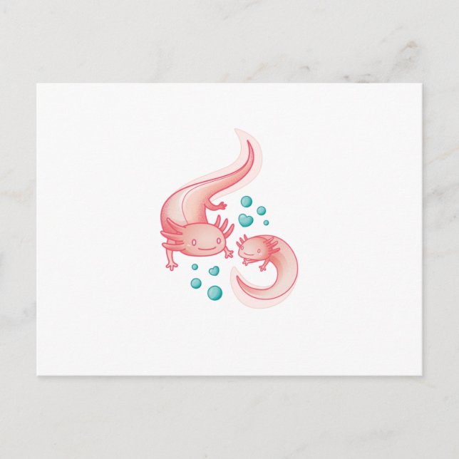 Axolotls Postcard (Front)