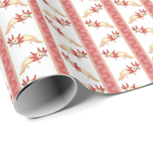 Axotl Stripe Wrapping Paper