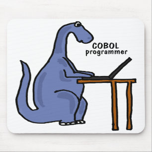 AY- COBOL Programmer Dinosaur Mousepad