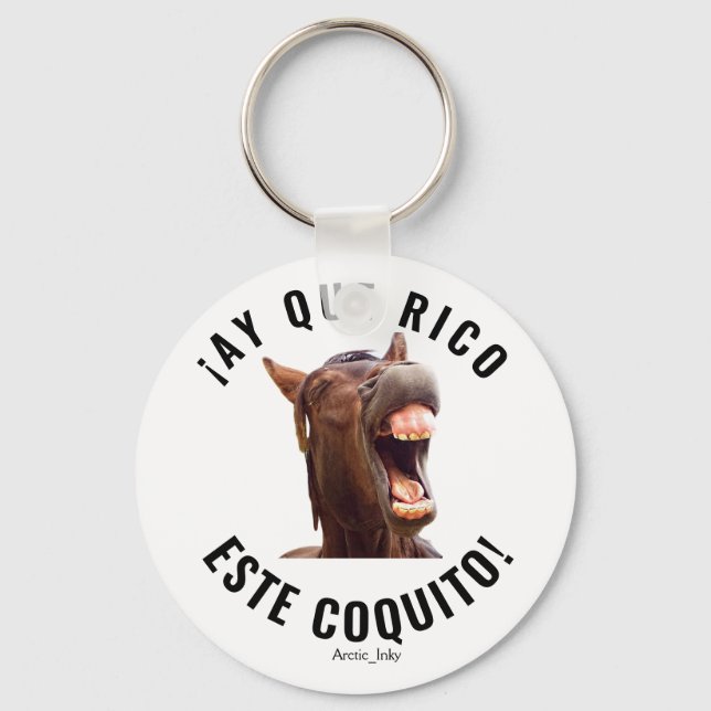 ¡Ay Que Rico Este Coquito! Key Ring (Front)