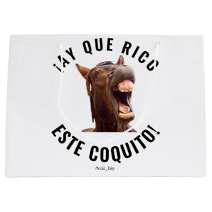 ¡Ay Que Rico Este Coquito! Large Gift Bag