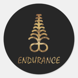 Aya Endurance Adinkra Symbol Ghana West African Et Classic Round Sticker