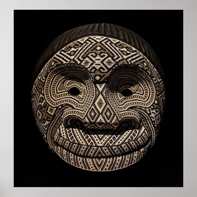 Ayahuasca Mask Chaquiras Poster (Front)