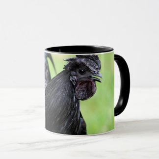 Ayam Cemani Black Rooster Mug