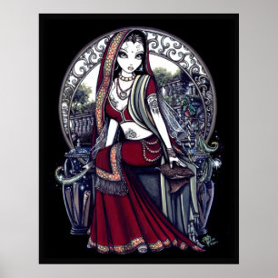 Ayanna Eastern Belly Dancer Fairy Poster