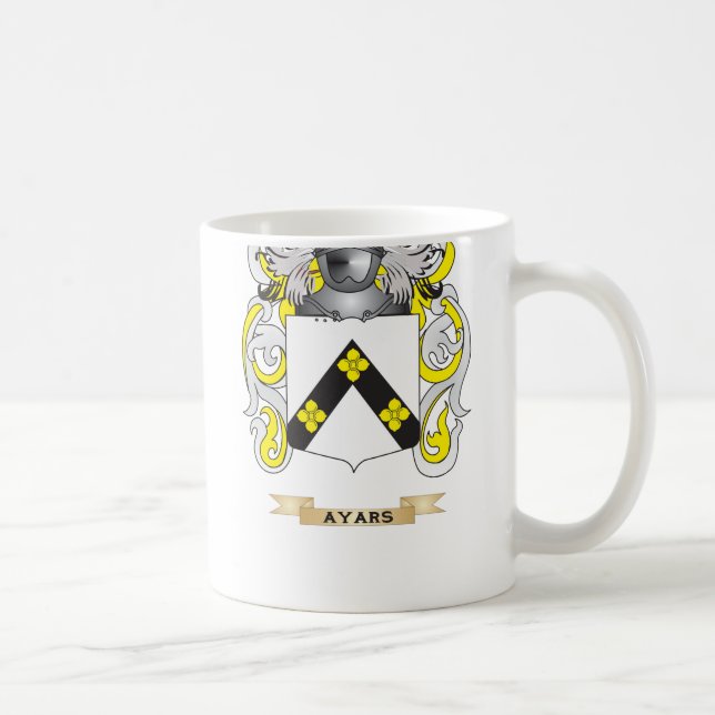 Ayars Coat of Arms (Family Crest) Coffee Mug (Right)