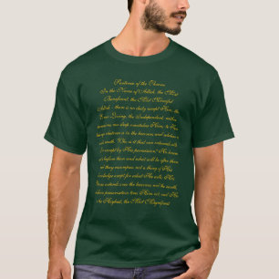 Ayat-ul-Kursi: Sentence of the Thrown T-Shirt