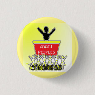 Ayati Peoples Congress Party 3 Cm Round Badge