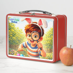 Ayden's Easter Basket Metal Lunch Box