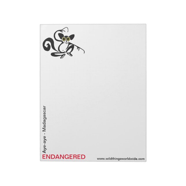 Aye-aye - notepad (Rotated)