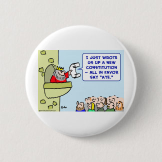 aye constitution king favour 6 cm round badge