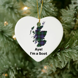 Aye! I'm a Scot Clan Galbraith Ceramic Ornament 