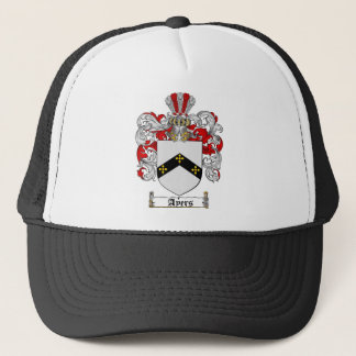AYERS FAMILY CREST -  AYERS COAT OF ARMS TRUCKER HAT