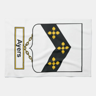 Ayers Family Crest Tea Towel